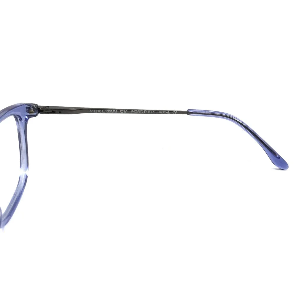 BCBGMAXAZRIA Eyeglasses Frames INGRID PURPLE ROYAL Cat Eye Full Rim 51-16-135